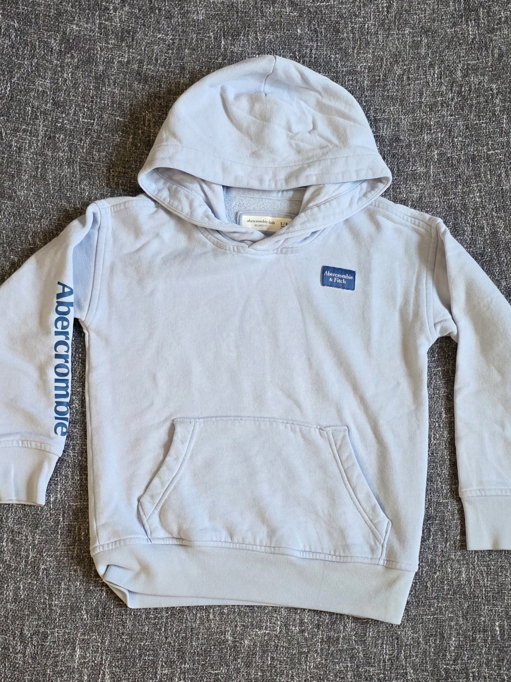 Abercrombie & Fitch Pale Blue Kids Hoodie - Size 5/6